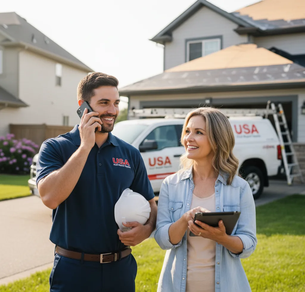 USA Roof Repair Experts customer support in Busby
